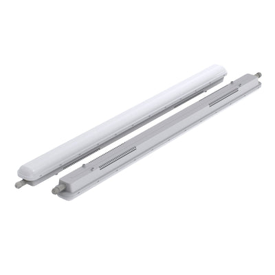 LED tri-proof armatuur 1500mm 50W - behuizing en montagebasis naast elkaar