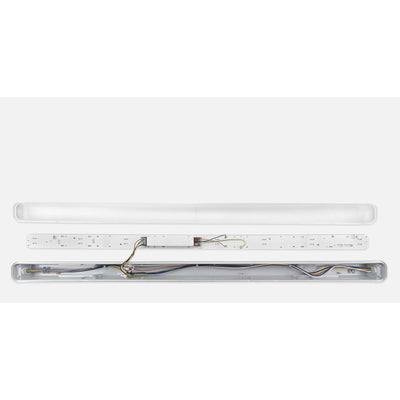 Réglette LED étanche Tri-Proof gradable DALI - ouvert avec module LED et driver