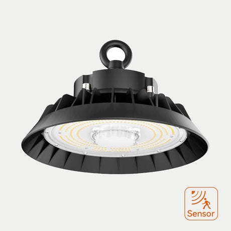 Lampa przemysłowa LED UFO 150W 22500lm - Biel dzienna 6000K - czujnik ruchu - Lampa UFO z czujnikiem ruchu