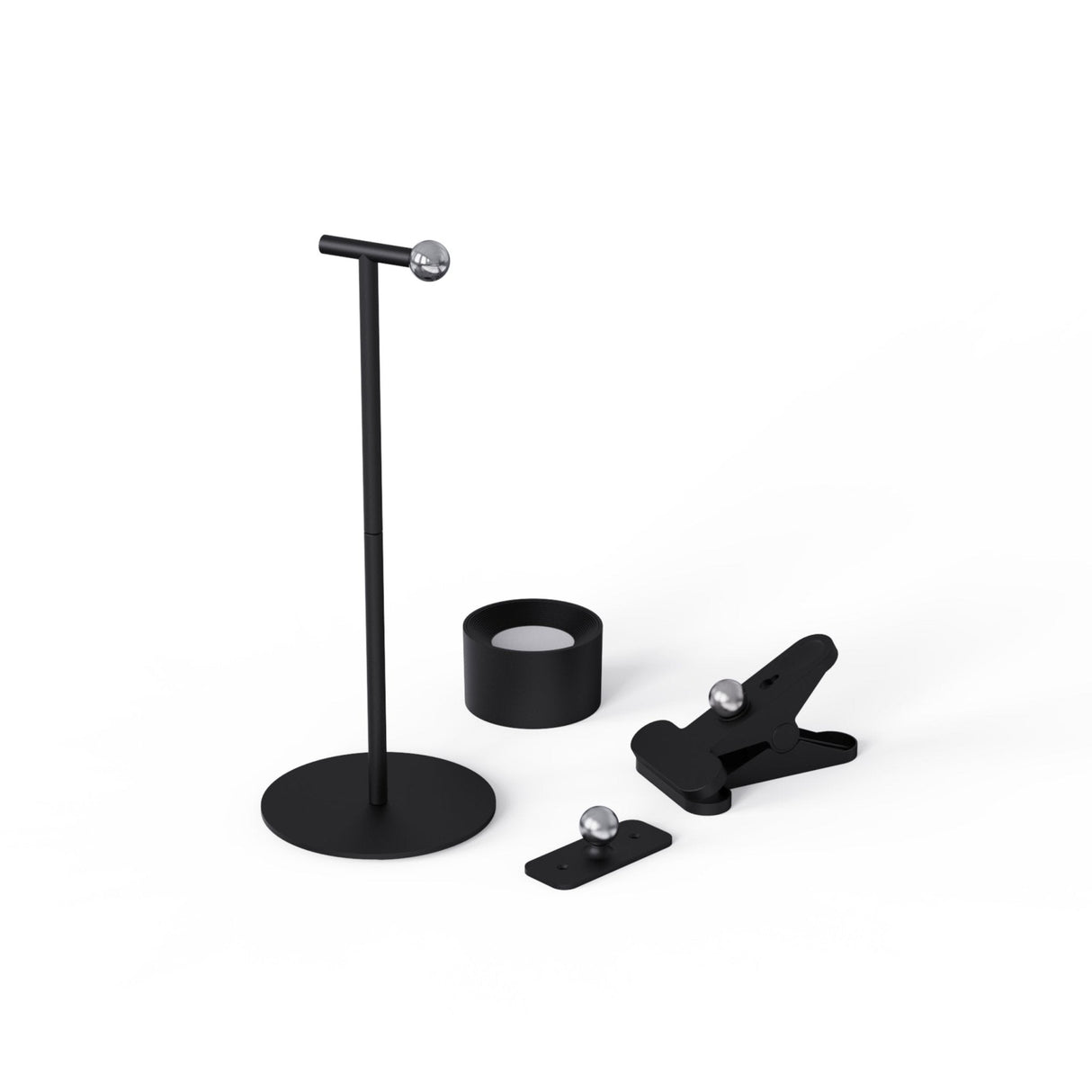 Rechargeable Table Lamp 240 Lumen - 3 Light Colors - Black