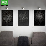 3-in-1-LED-Lampe, kabellos und wiederaufladbar, mit magnetischer Wandhalterung, Fuß und Klemme – Weiß