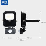 LED's Light Außenleuchte mit Bewegungsmelder 1400 - Innen und Außen - 10W