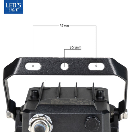 Projecteur LED - 1200 lumens - 10W - Blanc froid 4000K - IP65 - Compact
