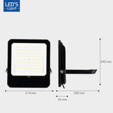 LED's Light Outdoor Strahler 28000 - für den Innen- und Außenbereich - 200W