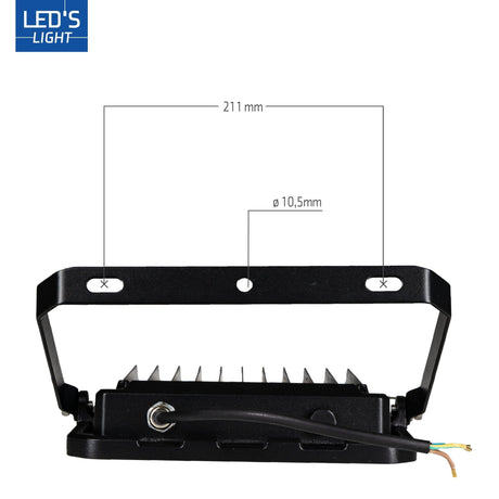 LED Schijnwerper 25500 lumen - 200W - Koelwit 4000K - IP65 Waterdicht - IK07 Slagvast