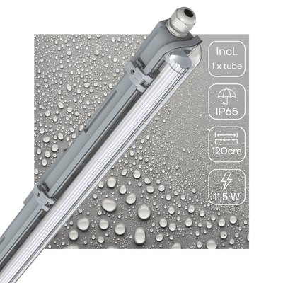 LED-Leuchte TL IP65 2130 Lumen – 11,5 W – 4000 K Kaltweiß – 120 cm – Wasserdicht