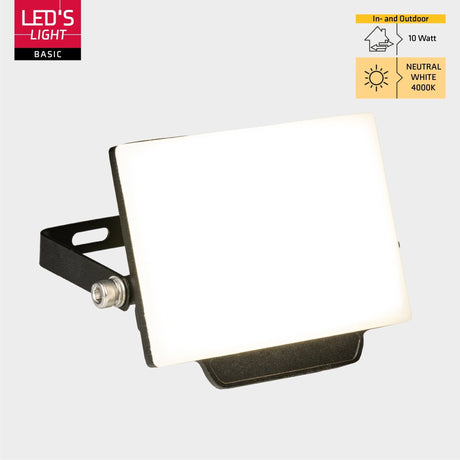 LED spotlight - 10W 900 lumens - IP65 waterproof - with bracket