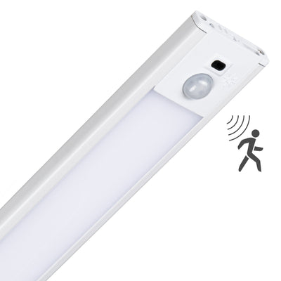 Oświetlenie LED do szafki z czujnikiem, 60 cm – 200 lumenów – 3 W – 3 tryby barwy światła (ciepła biel 3000 K/chłodna biel 4000 K/białe światło dzienne 6500 K) – z funkcją ściemniania – akumulatorowe – bezprzewodowe – czujnik gestów i ruchu – USB-C