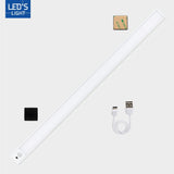 LED's Light Kastverlichting met sensor 60 cm - Oplaadbaar (USB-C) en draadloos - zwaai- en bewegingssensor - wit
