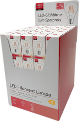 LED Filament Lamp E27 - 806 lumen - 7W - Warmwit 2700K - A60 - Helder Glas