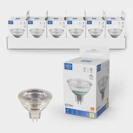 LED Spot GU5.3 Dimbaar 621 lumen - 7.5W - 2700K - 36° - MR16 - 12V