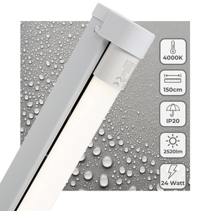 LED TL Fixture 2520 lumens - 24W - 4000K - 150cm - Including Tube