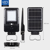 Solar LED Straatverlichting - 3000 Lumen - Bewegingssensor - Koelwit 4000K - IP65 - 3 Jaar Garantie