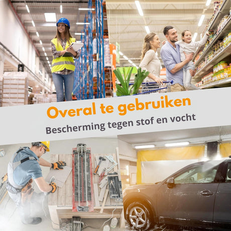 LED Vochtbestendig armatuur 120cm - 4320 lumen - 36W - Koelwit 4000K - IP65 - IK08 - Koppelbaar tot 10 stuks - 2 stuks