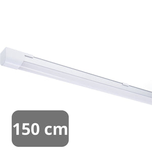 LED-T5-Leuchtenleiste, 150 cm, 2500 Lumen, 24 W, Kaltweiß (4000 K), Schutzart IP20, Komplettset, 4 Stück