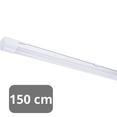 LED T5 bar, cool white, 4000K, 150cm, 2500 lumens, connectable, for cabinets and kitchens