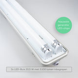 LED's Light LED TL licht balk met sensor 120 cm - Bewegingssensor en nachtsensor - Waterdicht - 4200 lm