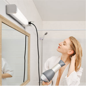 LED Lichtbalk met Stopcontact 60cm 1700 Lumen - 15W - Dimbaar - 3 Lichtkleuren - IP44 Badkamer