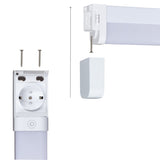 60 cm LED-Lichtleiste mit zusätzlicher Steckdose – Dimmbar – Geeignet für Badezimmer – 1700 lm