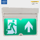 LED-Leuchte - Notbeleuchtung - Notausgangsschild mit batteriebetriebener Beleuchtung - Kabellos und wiederaufladbar - Drehbarer Pfeil