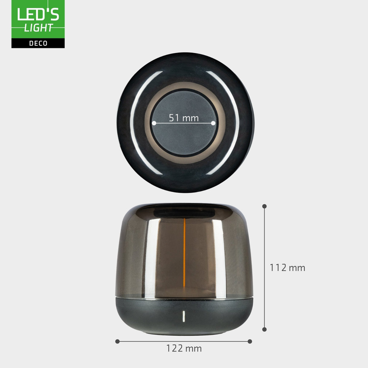 LED's Light Wiederaufladbare Tischleuchte mit Akku - Lichtspirale - Indoor &amp; Outdoor - RGBW