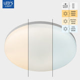 LED Light Ceiling Lamp 25 cm - 6 light settings - Suitable for all indoor areas - IP54