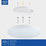 LED Light Ceiling Lamp 25 cm - 6 light settings - Suitable for all indoor areas - IP54
