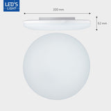 LED Light Ceiling Lamp 30 cm - Dimmable in 6 settings - Suitable for all indoor areas - IP54