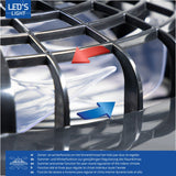 LED's Light Deckenventilator mit Beleuchtung Schwarz - 48,5 cm