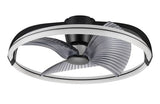 Plafondventilator met Verlichting - 74cm - Dimbaar - Afstandsbediening - Extra Warmwit en Koelwit - Zwart