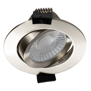 3 PACK - LEDs Light PRO downlight recessed spotlight Ø 68mm - Tiltable - Splashproof - Dim to Warm - Stainless steel 
