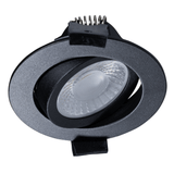 LED's Light PRO downlight inbouwspot Ø 68mm - Kantelbaar - Spatwaterdicht - Dim to Warm - Zwart