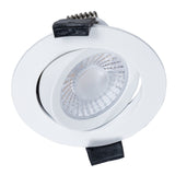 6er PACK - LEDs Light PRO Downlight Einbaustrahler Ø 68mm - Spritzwassergeschützt - Dimmbar - Universal - Weiß 