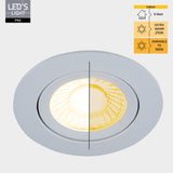 LED's Light PRO Downlight Einbaustrahler Ø 68mm - Spritzwassergeschützt - Dimmbar - Universal - Weiß 