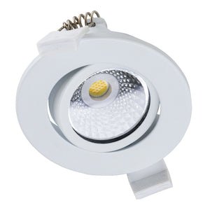 LED-Einbaustrahler 68 mm – 560 Lumen – 3,5 W – Farbtemperatur einstellbar 2700 K/4000 K/6000 K – Schutzart IP65 – Dimmbar
