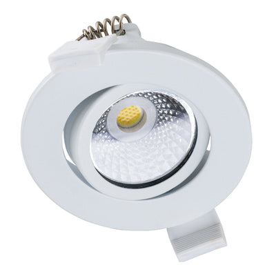 LED-Einbaustrahler 68 mm – 560 Lumen – 3,5 W – Farbtemperatur einstellbar 2700 K/4000 K/6000 K – Schutzart IP65 – Dimmbar
