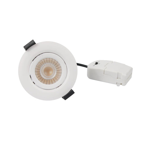 PACK DE 6 - Spot LED encastrable LED's Light PRO 68 mm - Intérieur et extérieur - 3 couleurs de lumière - Lumière variable - Blanc