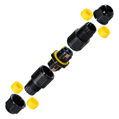 Connecteur de câble étanche IP68 - I-Connector 3P - Borne à levier - Pour câbles de 4-11mm - Noir