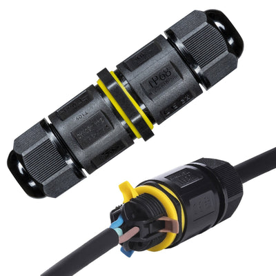 Connecteur de câble étanche IP68 - I-Connector 3P - Borne à levier - Pour câbles de 4-11mm - Noir
