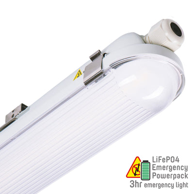 Plafoniera LED PRO LED's Light 150 cm - Con batteria di emergenza - 4 modalità di illuminazione - 47W