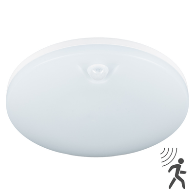 LED Plafondlamp 1440 lumen, 8W, Bewegingssensor, 3 Kleuren, Dimbaar, IP54, 25cm