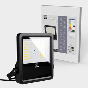 LED Schijnwerper 12750 lumen - 100W - Warmwit 3000K / Koelwit 4000K / Daglichtwit 5000K - IP65 - IK08 - C4 corrosiebestendig - 6 lichtstanden