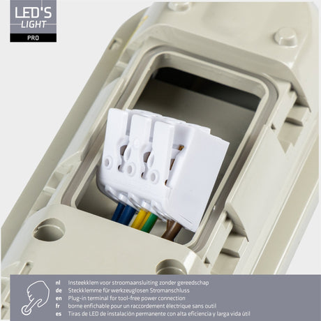 LED-Leuchte TL Fixture Pro, 3680 Lumen, 23 W, Kaltweiß (4000 K), 150 cm, IP65 wasserdicht, IK08 stoßfest, verbindbar, 4 Stück