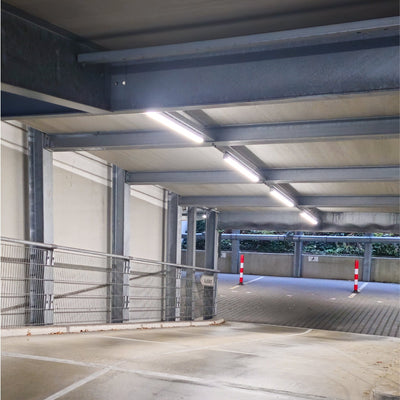 LED-Leuchte TL Fixture Pro, 3680 Lumen, 23 W, Kaltweiß (4000 K), 150 cm, IP65 wasserdicht, IK08 stoßfest, verbindbar, 4 Stück
