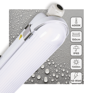 LED TL Armatuur 7200 Lumen - 40W - Koelwit - IP65 Waterdicht - 150cm