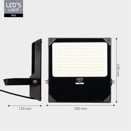 LED Schijnwerper 30300 lumen - 200W - Koelwit 4000K - IP66 Waterdicht - 3 Lichtstanden - Daglichtsensor