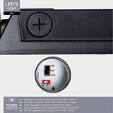 LED's Light Professional LED Flutlicht 18500 - 3 Lichtmodi - Wasserdicht - 100 Watt - Tageslichtsensor