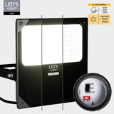 LED's Light Professional LED Flutlicht 18500 - 3 Lichtmodi - Wasserdicht - 100 Watt - Tageslichtsensor