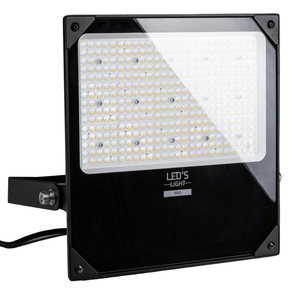 LED-Flutlicht, 26.500 Lumen, 200 W, einstellbare Farbtemperatur (3000 K, 4000 K, 5000 K), Leistungsregelung (120 W, 150 W, 200 W), Schutzart IP66 (wasserdicht), Stoßfestigkeit IK08, asymmetrisch
