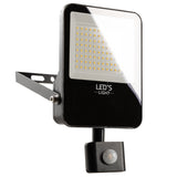 LED-Flutlicht mit Bewegungsmelder 6000 - Wasserdicht &amp; Neigbar - 50W